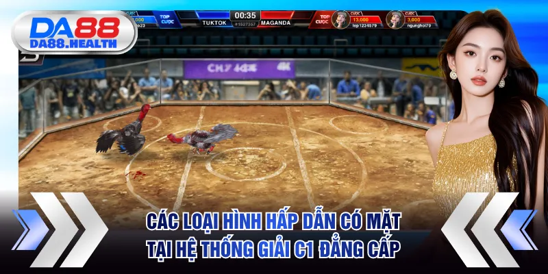 Các loại hình hấp dẫn có mặt tại hệ thống giải C1 đẳng cấp